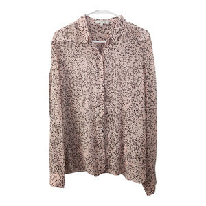 Dorothee Schumacher Silk Sheer Button Down Shirt Blouse Quiet Luxury Office Chic